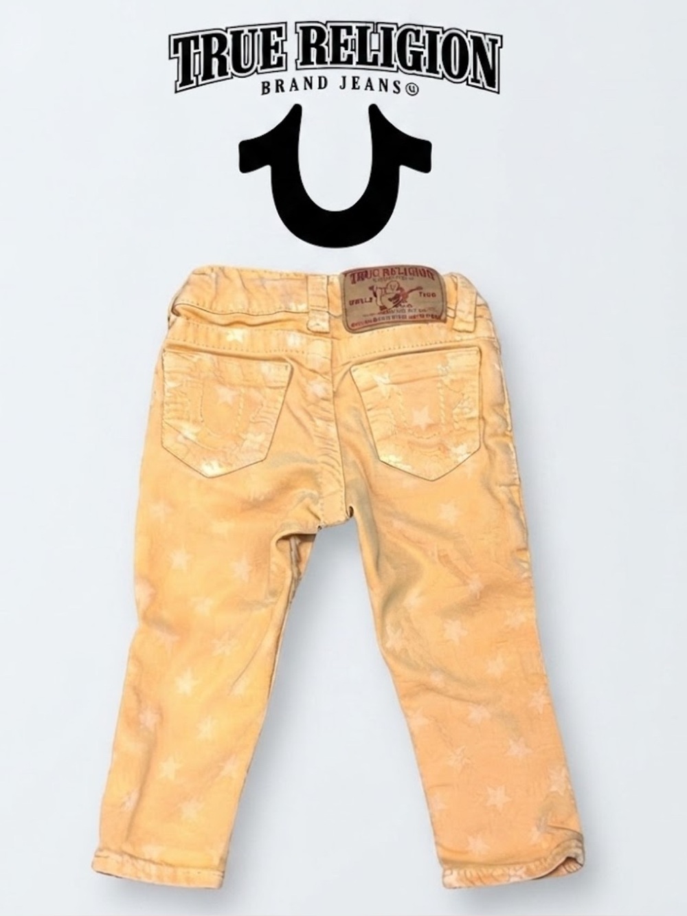 Authentic True Religion baby girls signature jeans sz 6-12 M